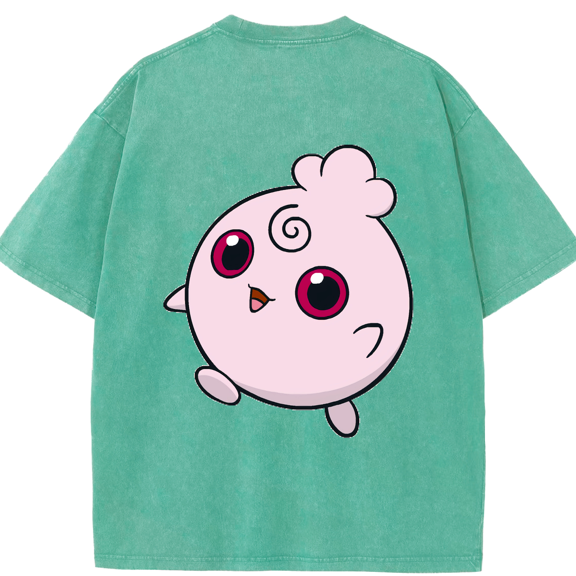 （画像用） ポケットモンスター Pokémon 綿100% ヴィンテージ風 半袖Tシャツ（背面プリント）